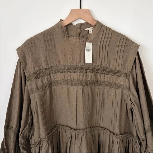 NWT Anthropologie Pilcro Long-Sleeve
Mock-neck Swing Mini Dress M - Picture 4 of 6